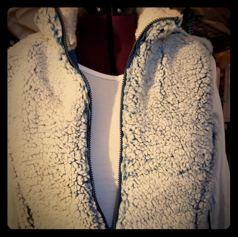 Green Tea Sherpa Vest